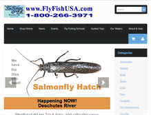Tablet Screenshot of flyfishusa.com